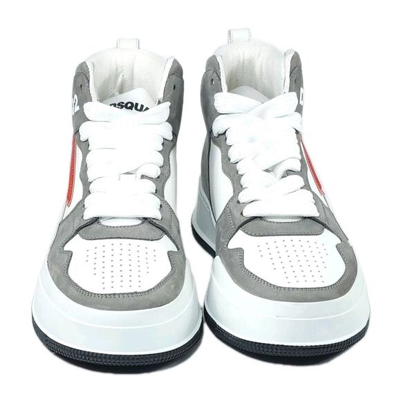 DSQUARED2 Leather High Top Sneakers US7.5 EU40 Made in Italy main image 11
